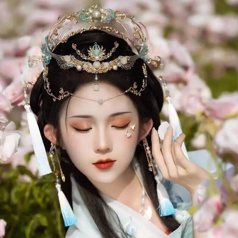Ethnic Fashion Accessories - Chinese Hanfu Hair Crown Women Traditional