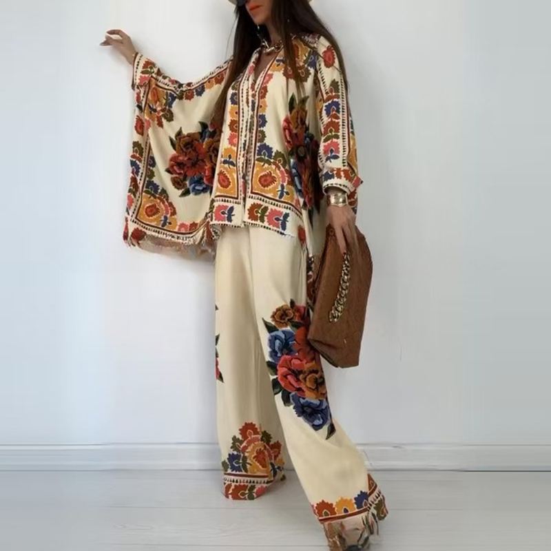 Ethnic Fashion For Ladies - Ethnic Vintage Fashion Loose Printed Shirts
