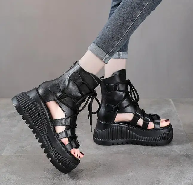 8CM Ethnic Cow Genuine Leather - đánh giá và giá Ethnic Fashion For Ladies