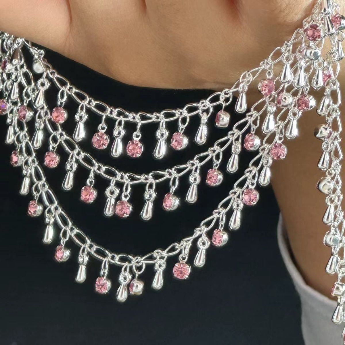 Exquisite Rhinestone Teardrop  - đánh giá và giá Ethnic Fashion Accessories