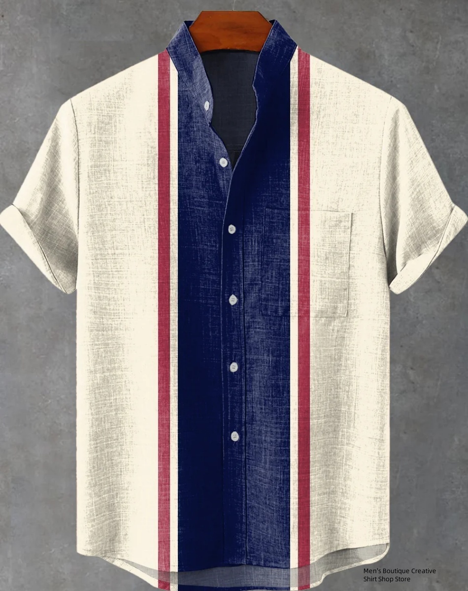 New Linen Men's 3D Ethnic Patt - đánh giá và giá Ethnic Fast Fashion