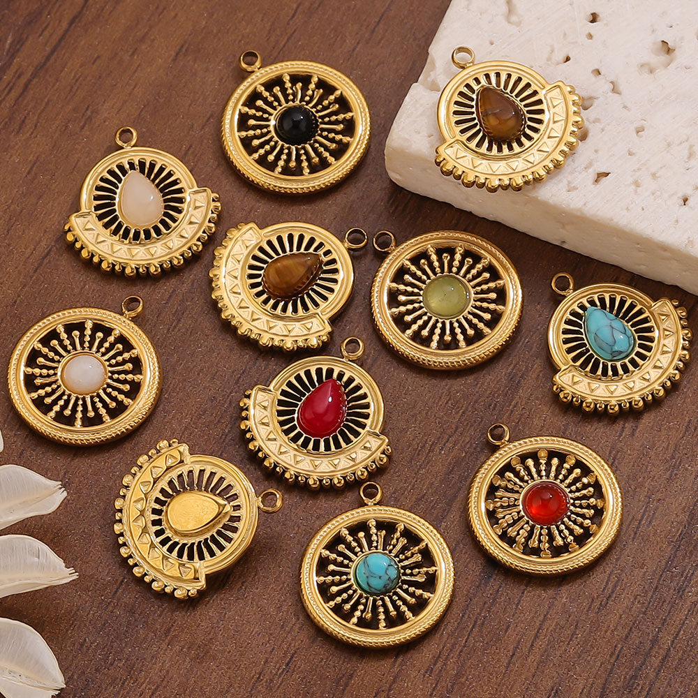 4pcs Stainless Steel Flower Fa - đánh giá và giá Ethnic Fashion Accessories